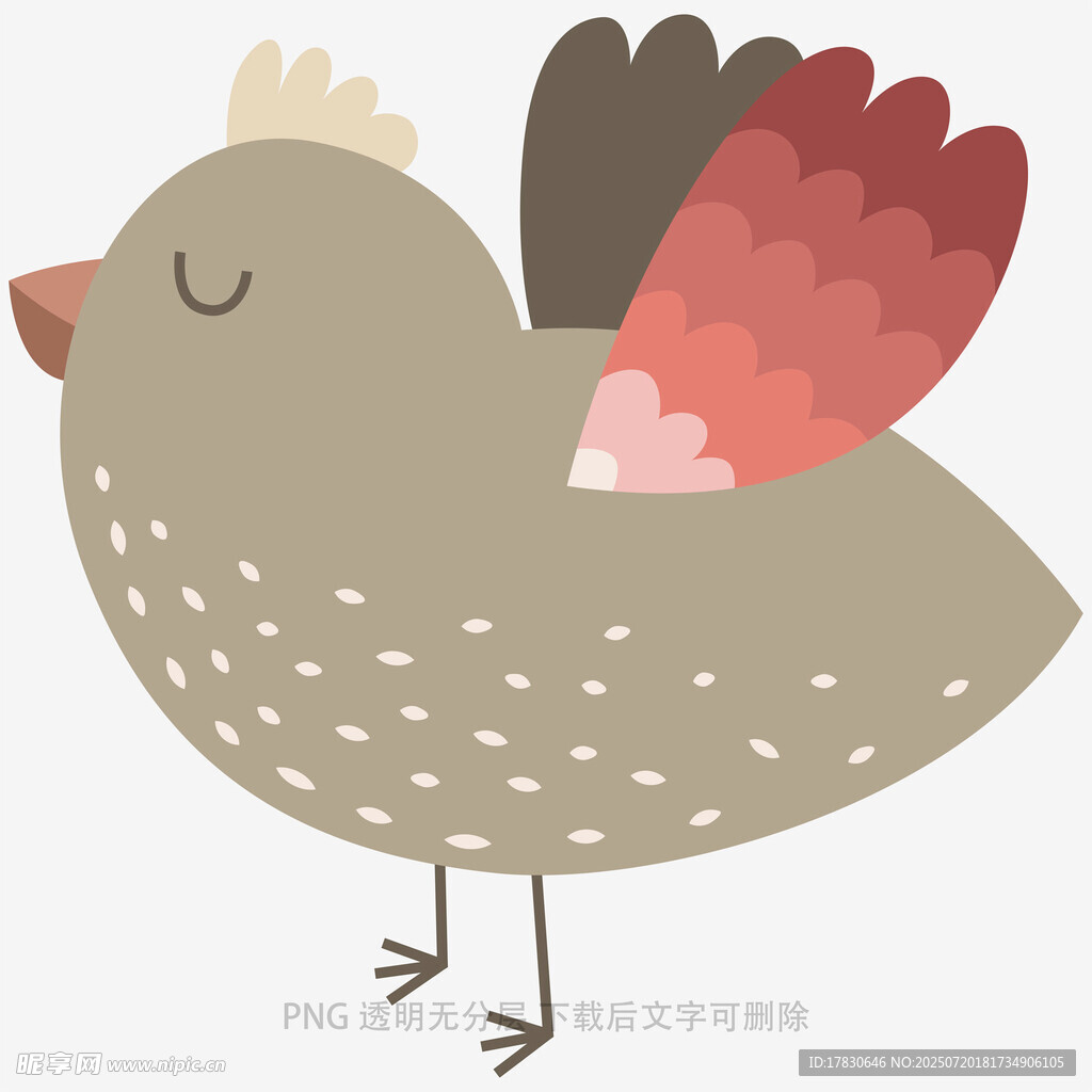 可爱卡通小鸟插画
