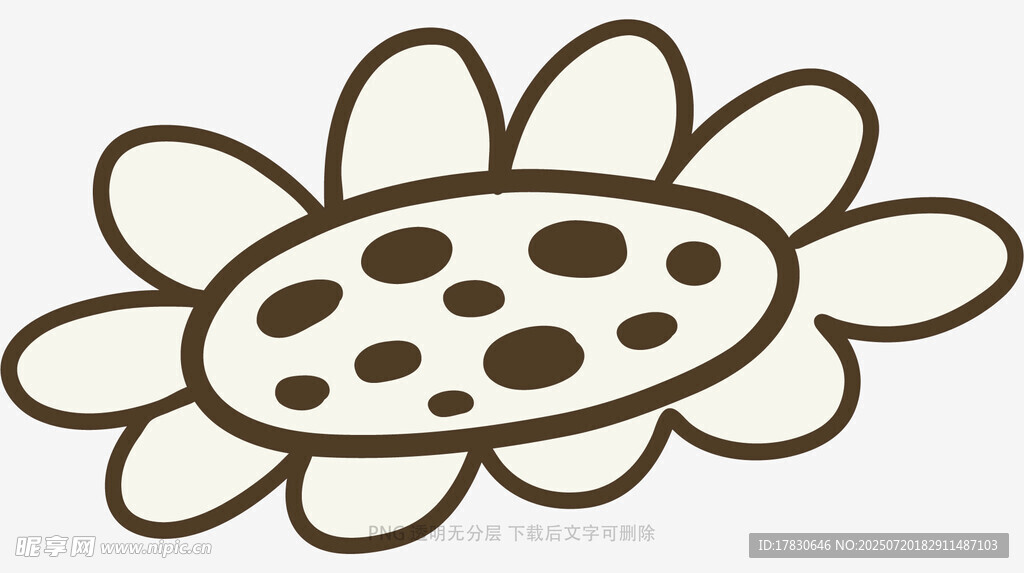 简约花朵图案