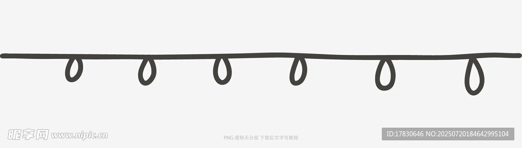 简约黑色悬挂装饰线条