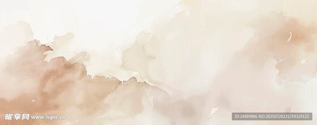 淡雅水墨风山水背景图