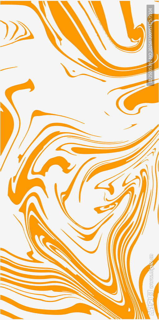 橙色流体纹理抽象图案