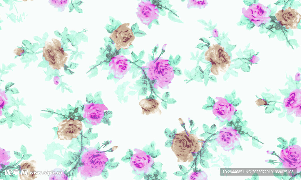 花卉图案 数码印花 小碎花