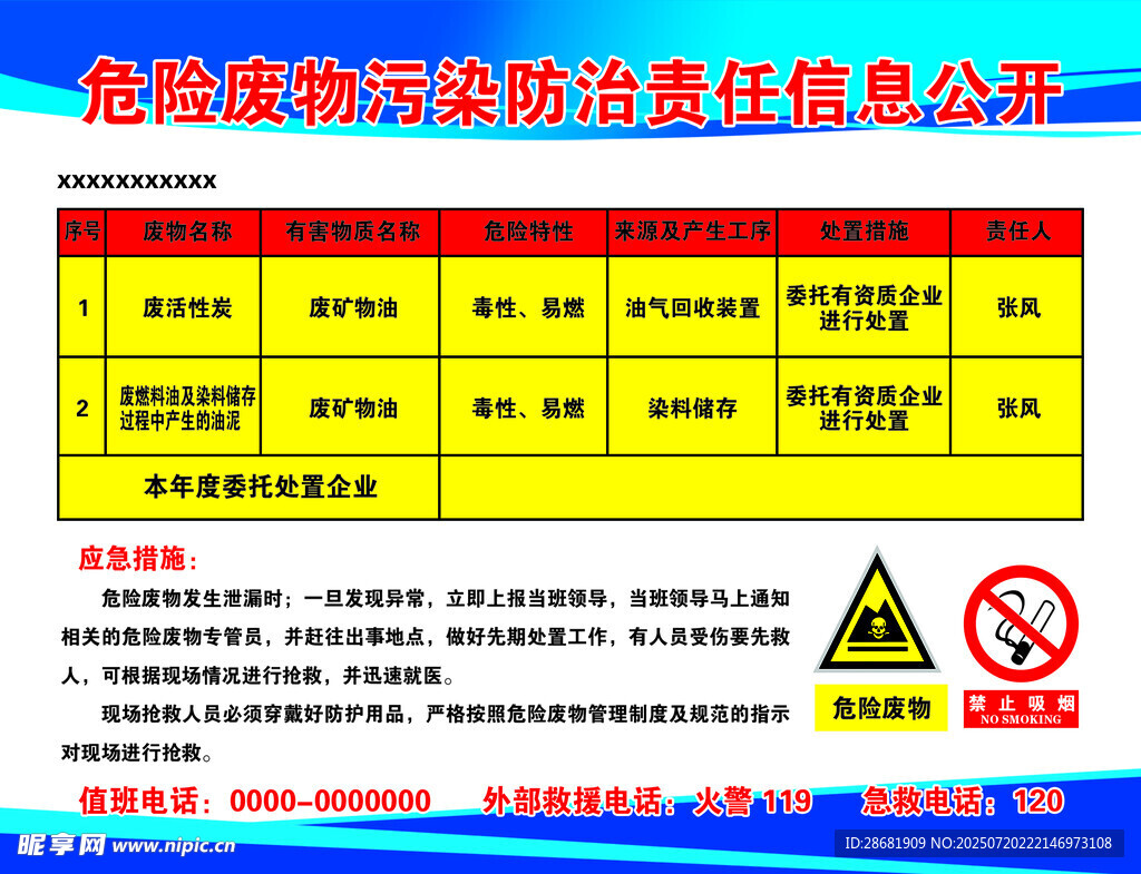 消防设施安全使用说明牌