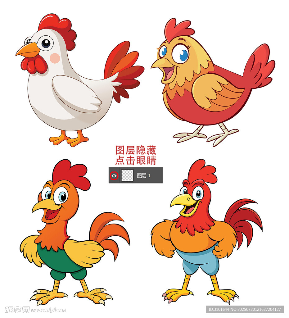 卡通鸡