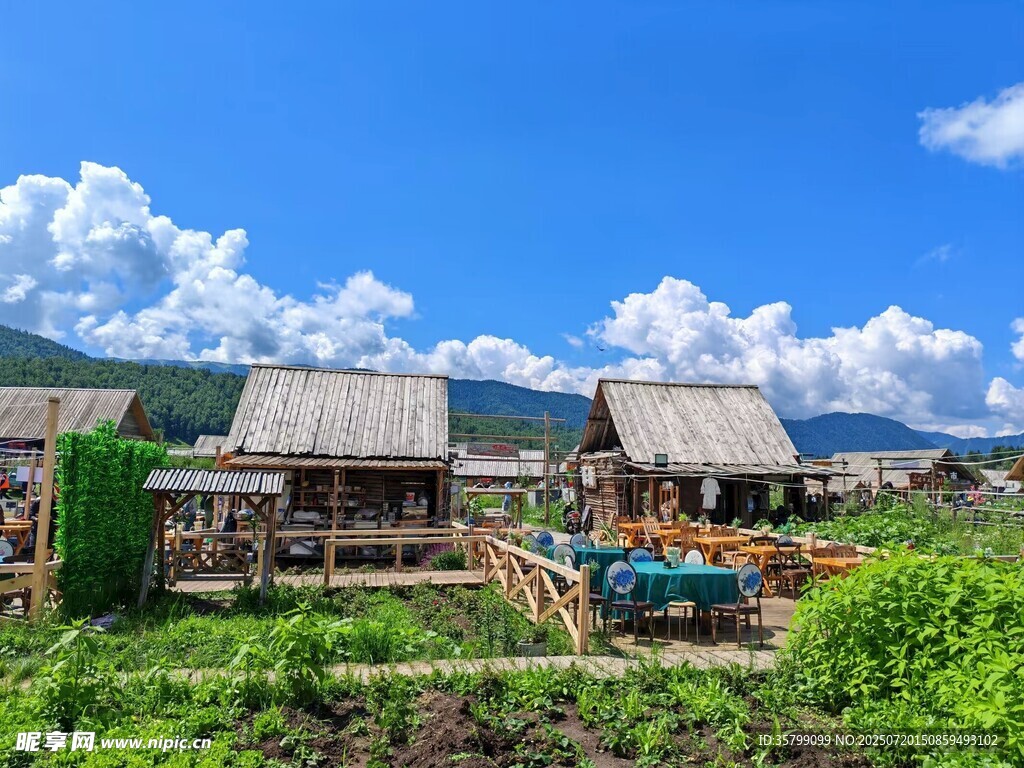 乡村木屋美景