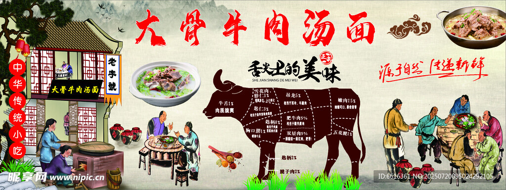 大骨牛肉面馆场景