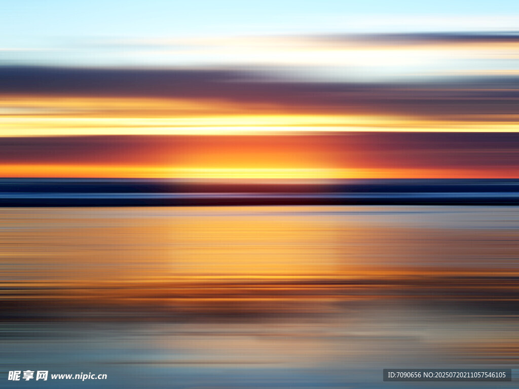 海边绚丽日落美景