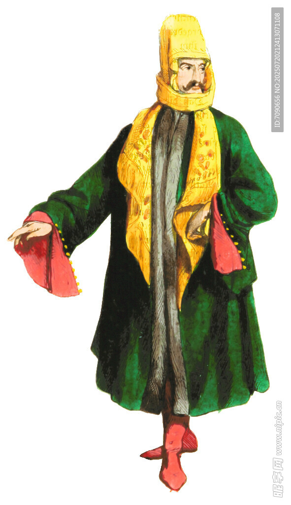 古代华丽服饰人物形象