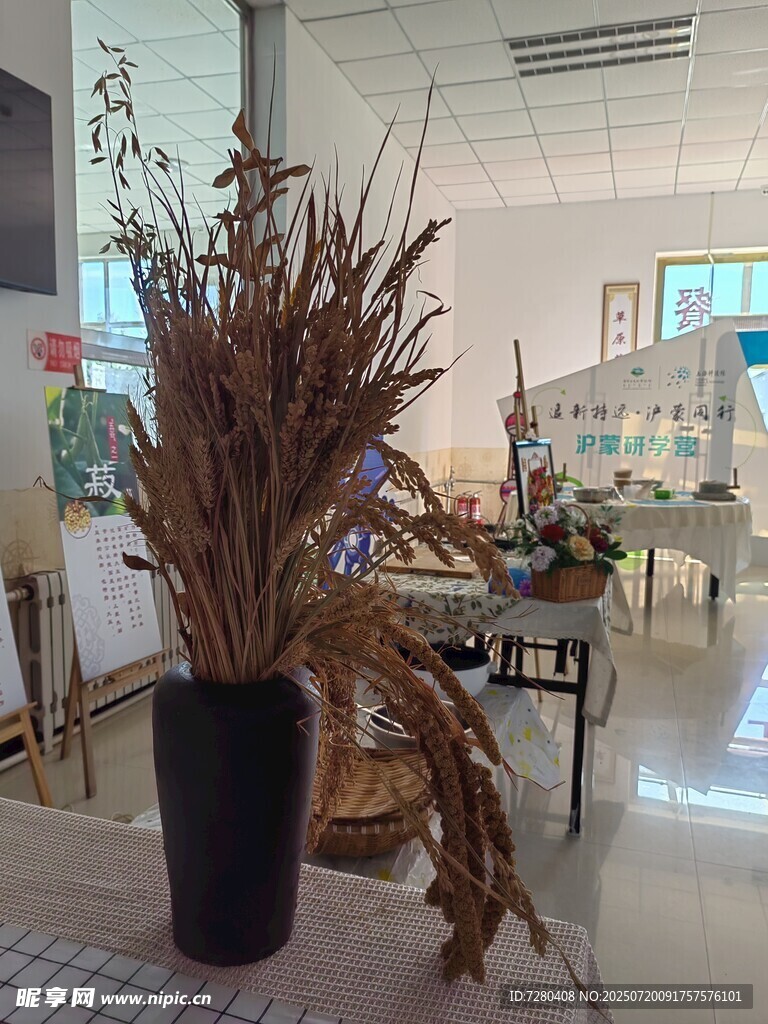 室内干花装饰摆件展示