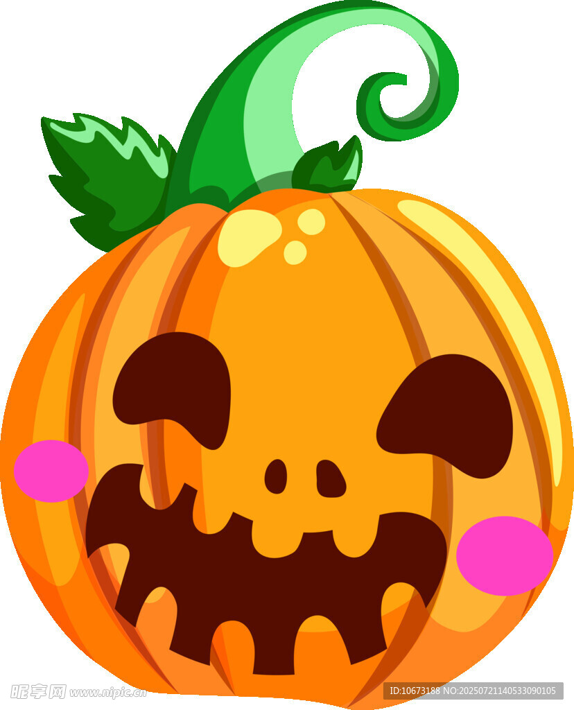 可爱南瓜鬼脸形象