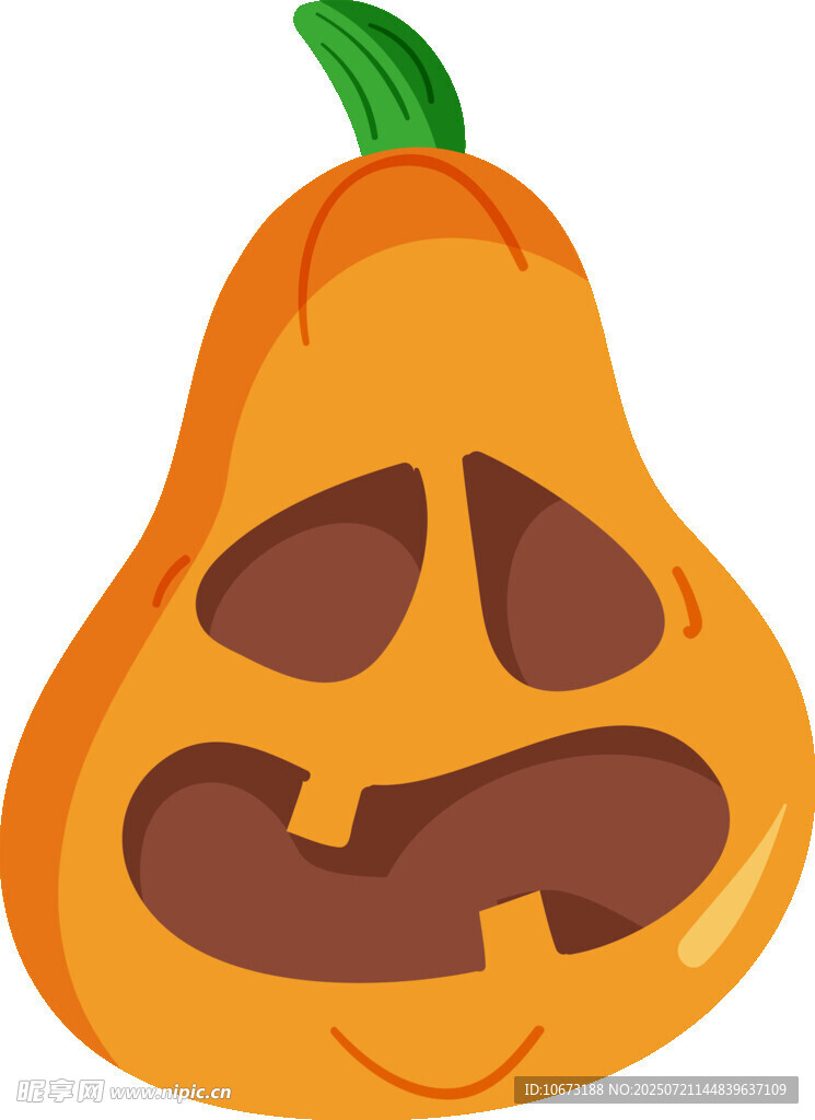 卡通南瓜鬼脸形象