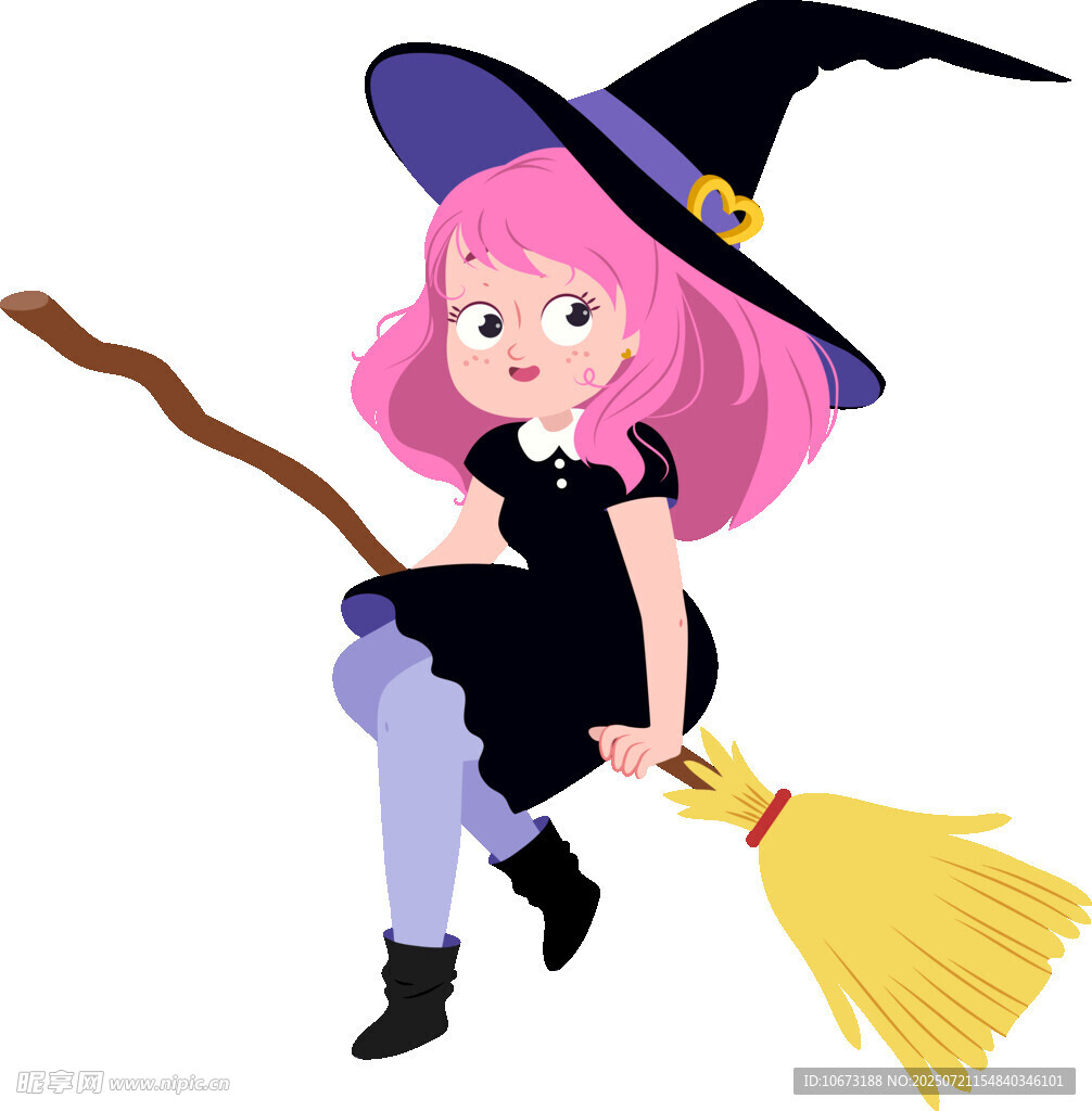 骑扫帚的魔法少女