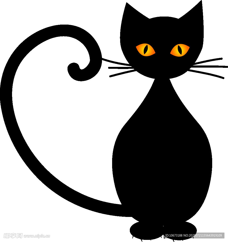 黑猫插画