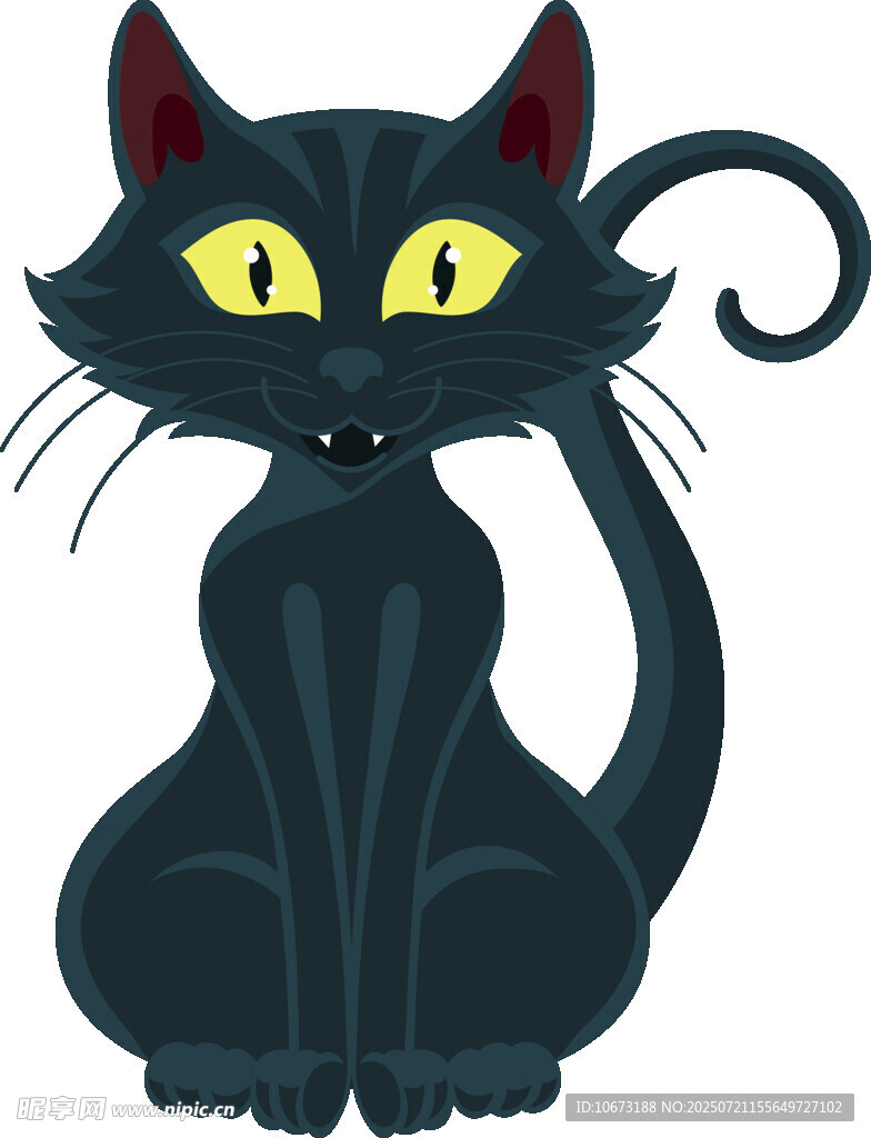 黑猫插画