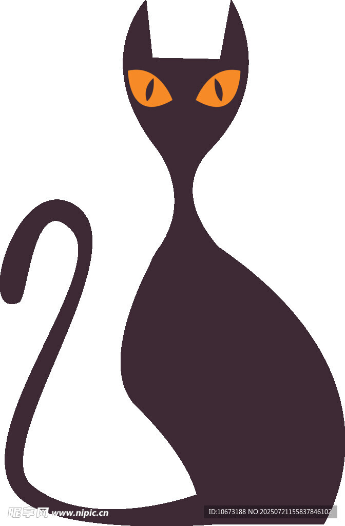 黑猫插画