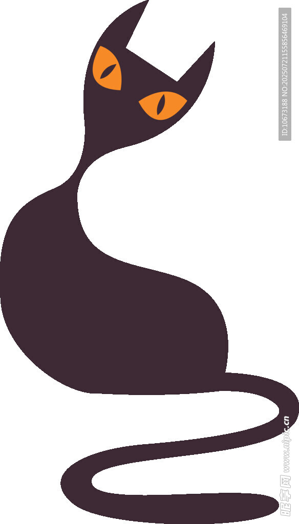 黑猫卡通形象