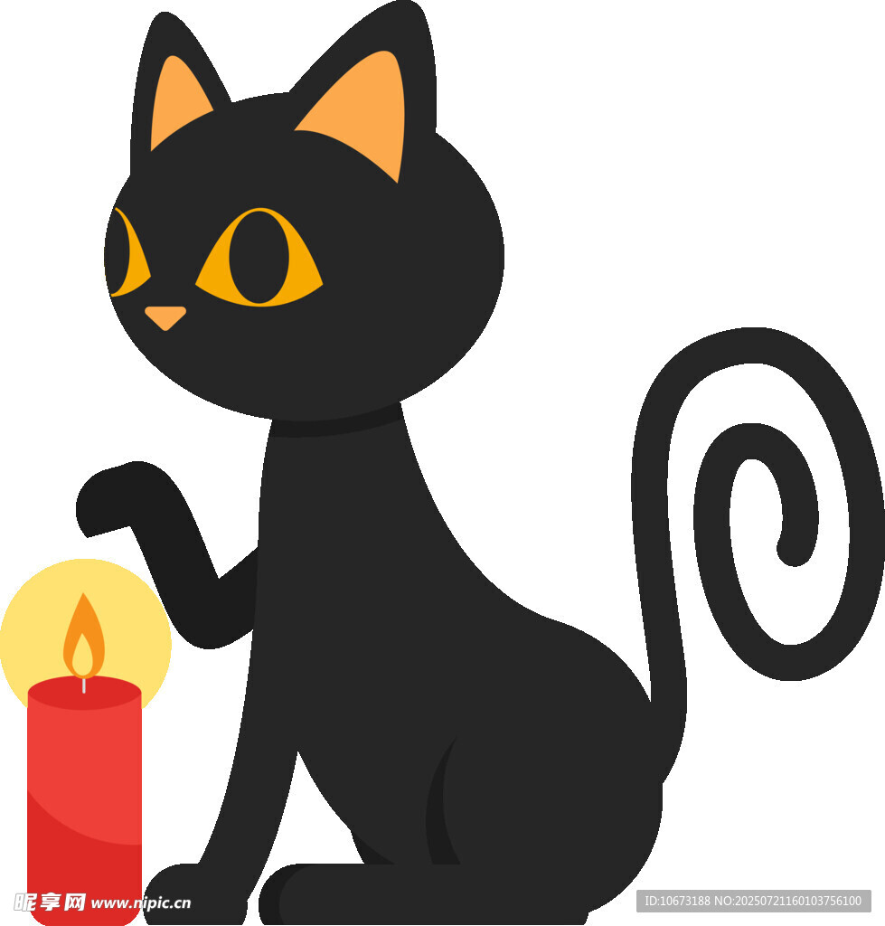 黑猫与红烛