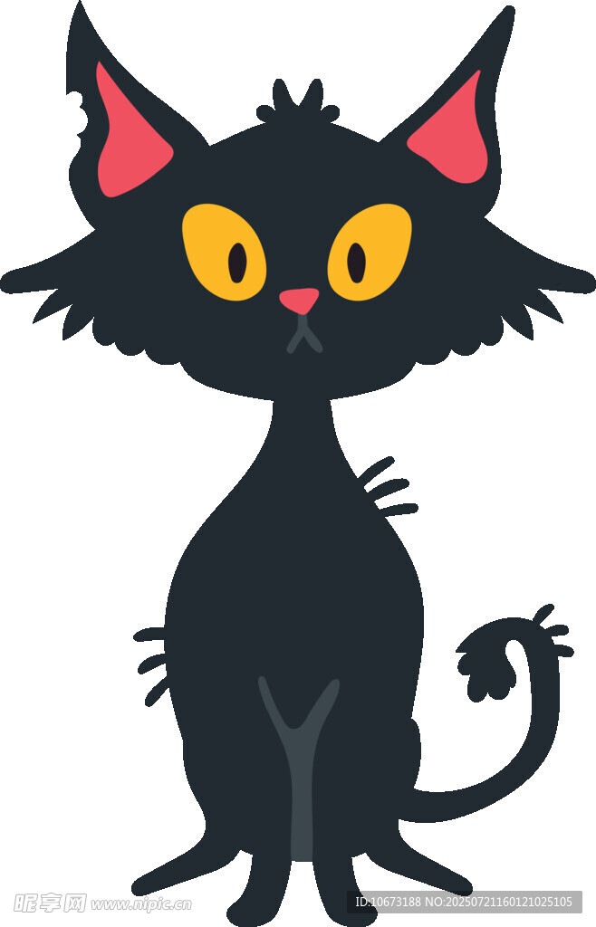黑猫卡通形象