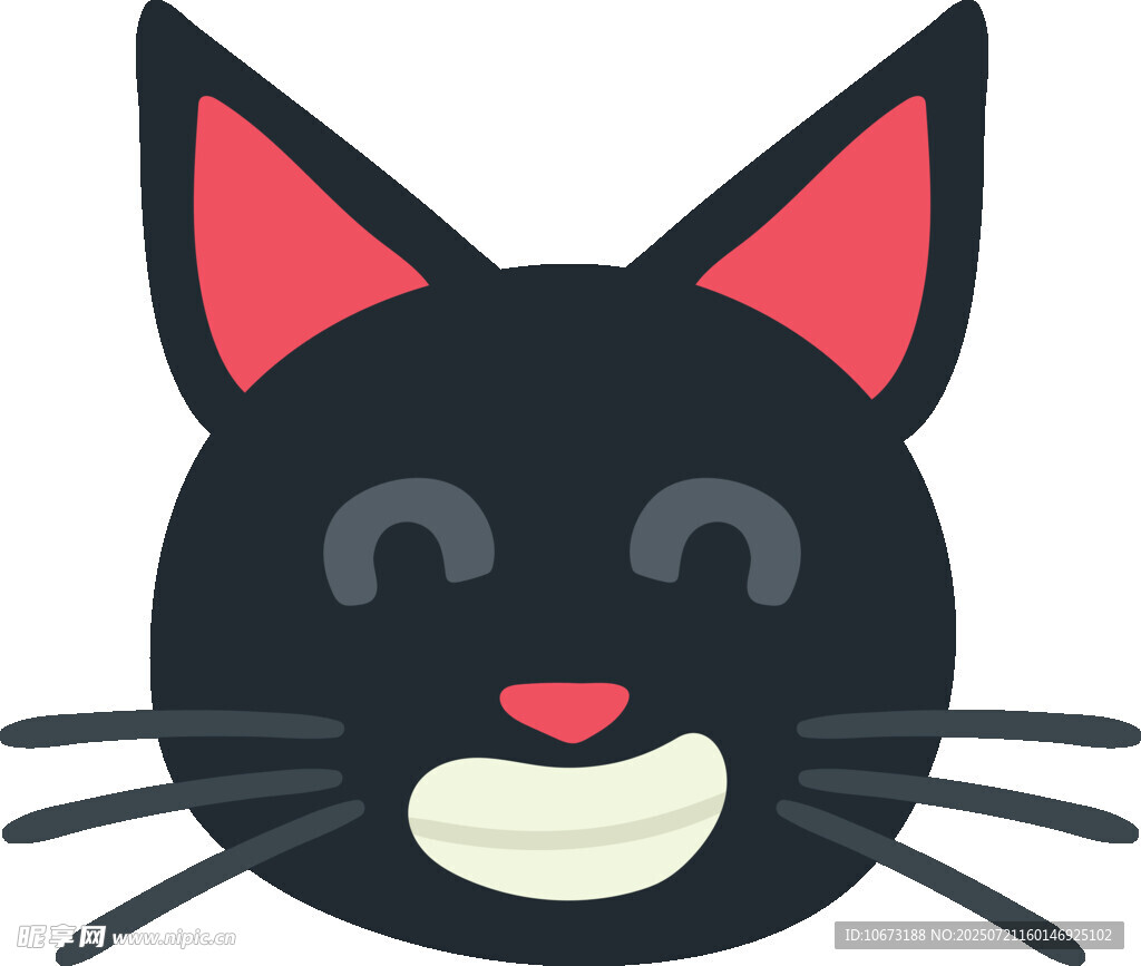 可爱黑猫卡通头像
