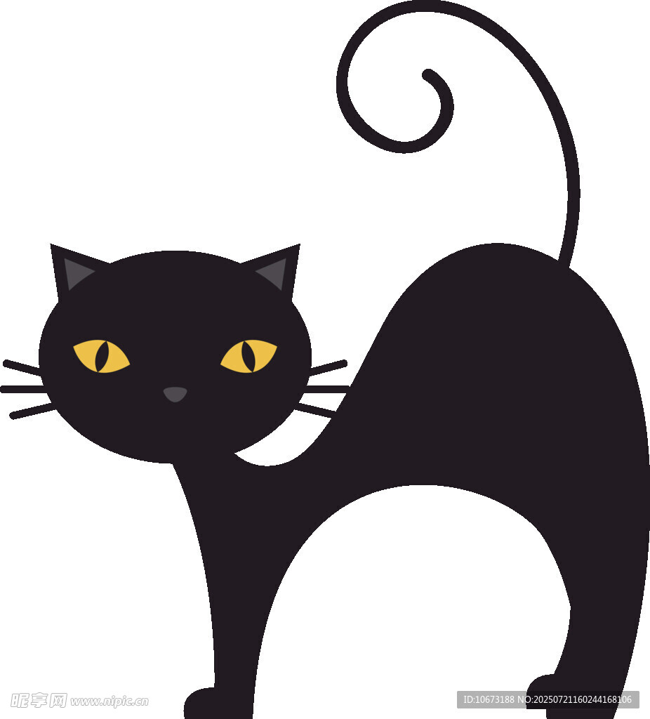 黑猫插画