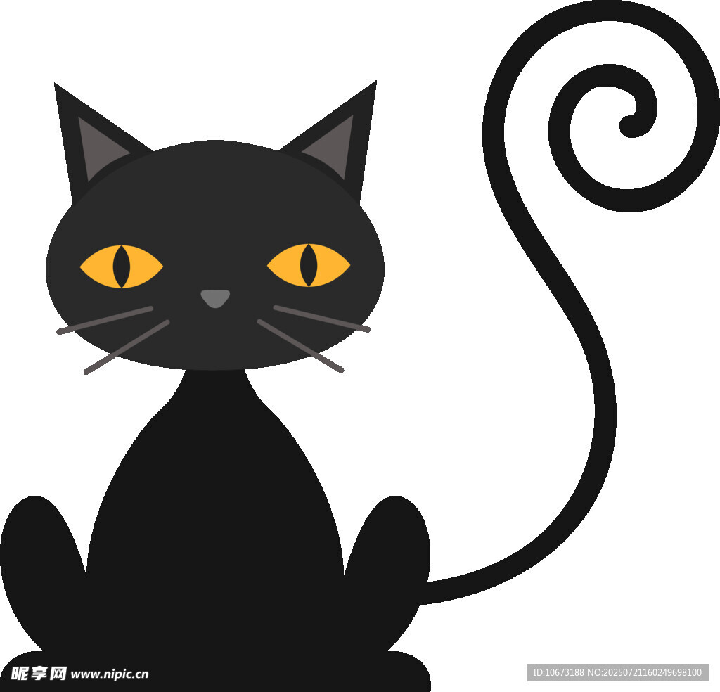黑猫插画