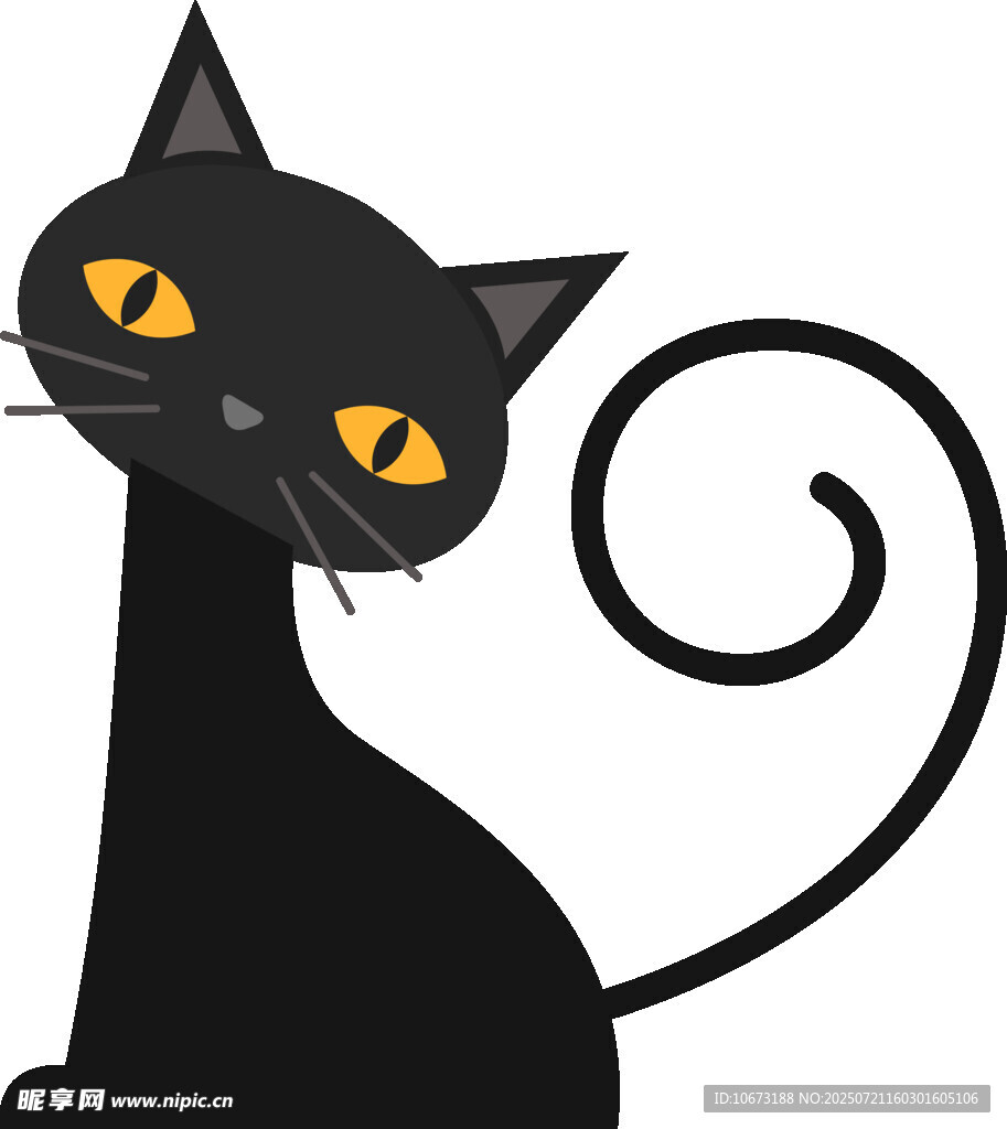 黑猫插画