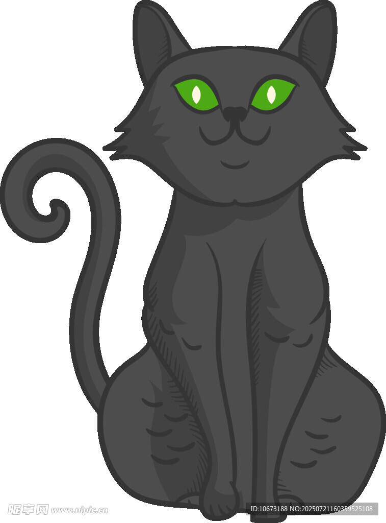 黑猫坐立
