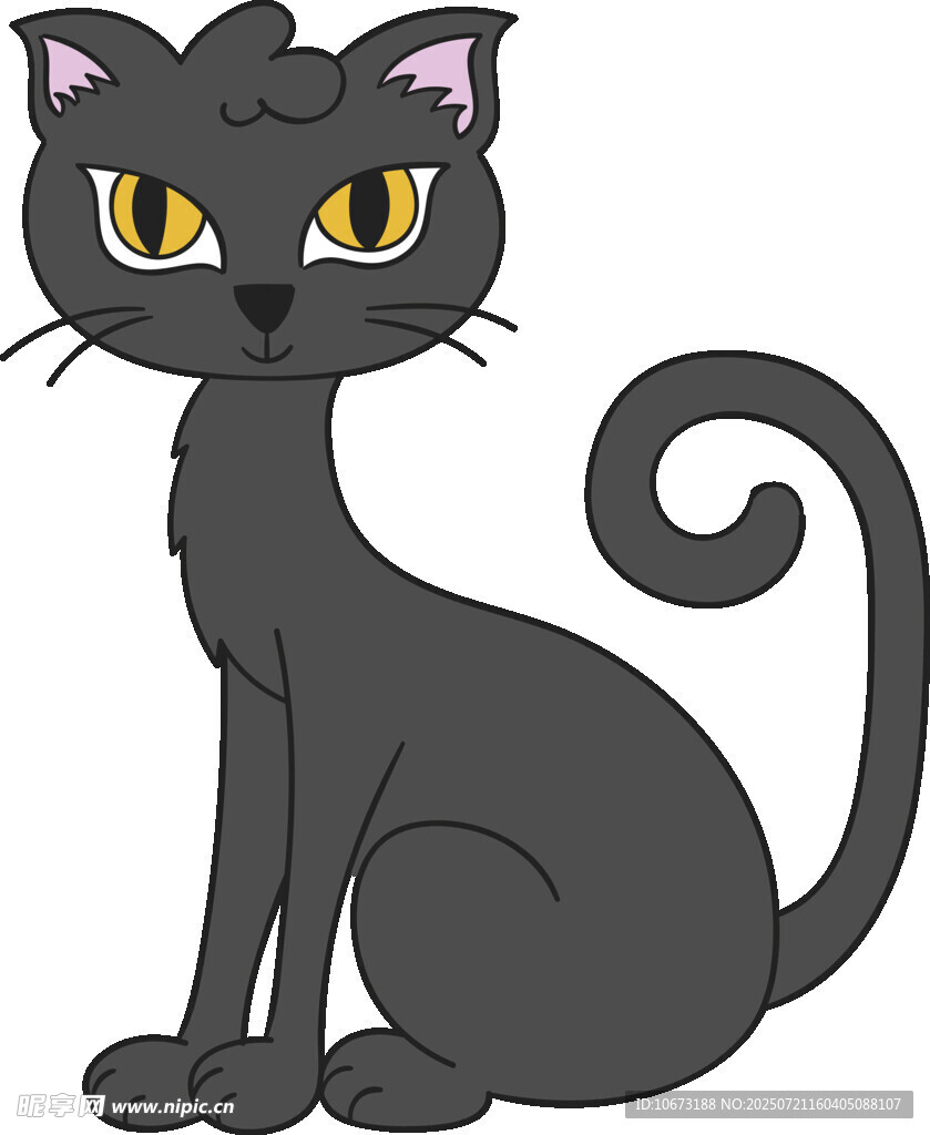 黑猫卡通形象
