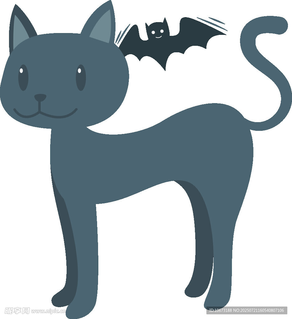 黑猫与蝙蝠的奇幻组合