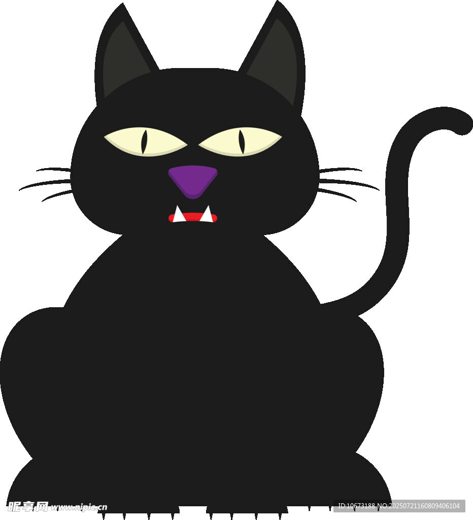 黑猫卡通形象