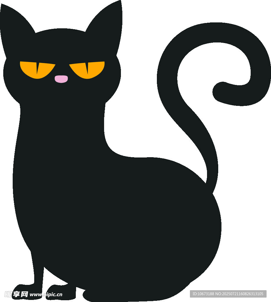 黑猫插画