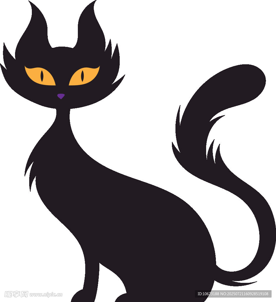 黑猫插画