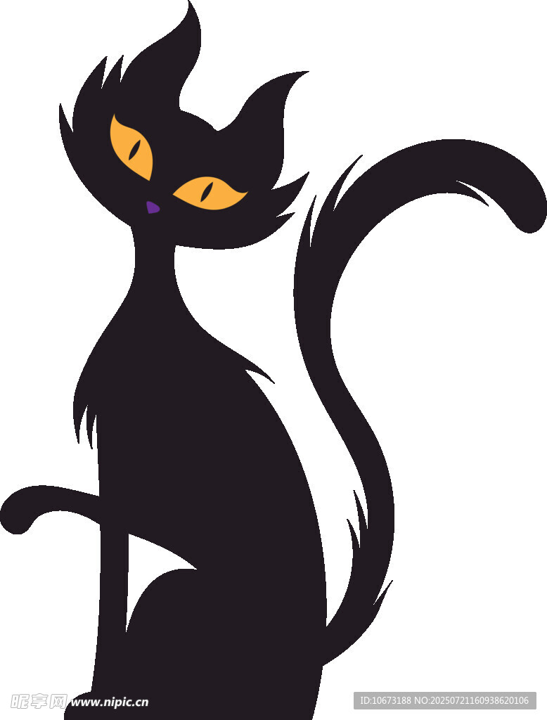 黑猫插画