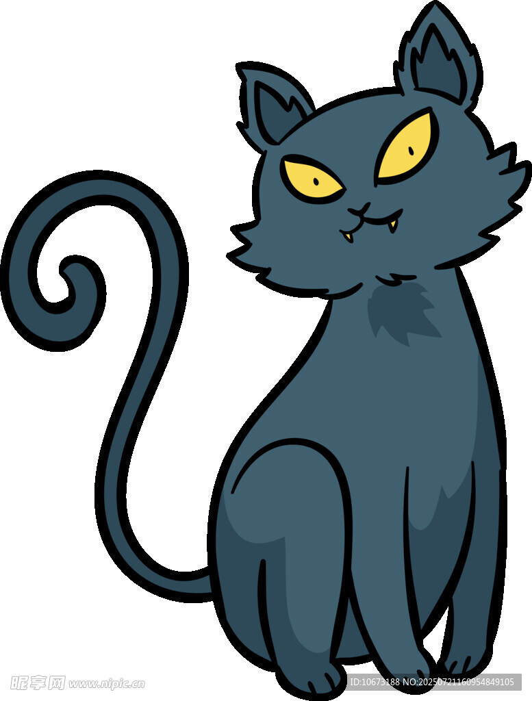 黑猫插画
