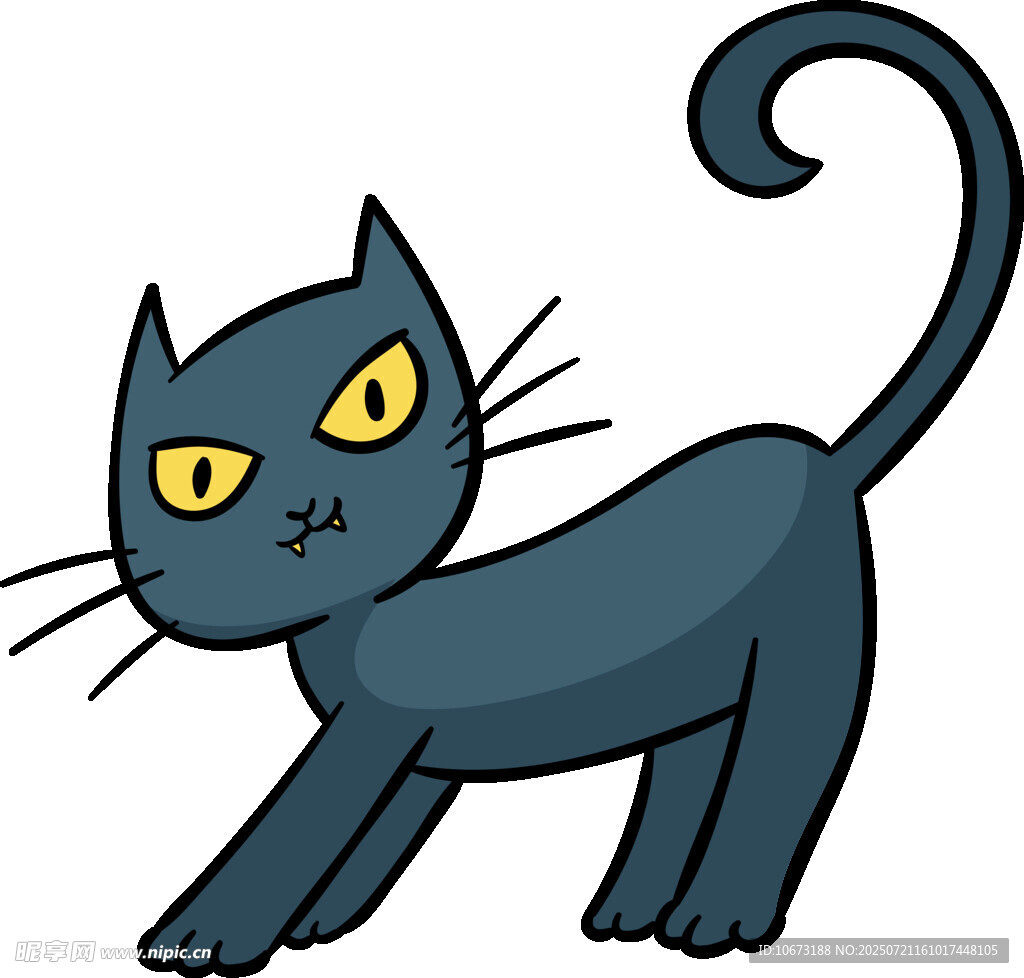 黑猫卡通形象