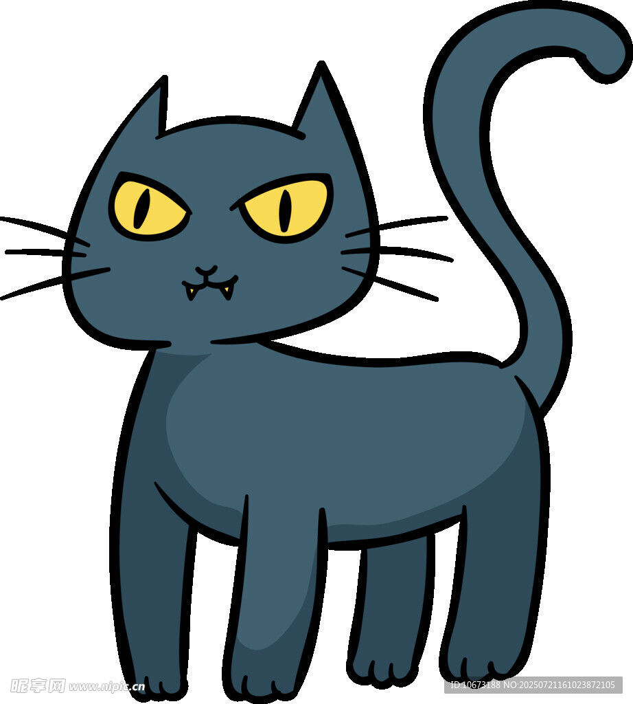 黑猫卡通形象