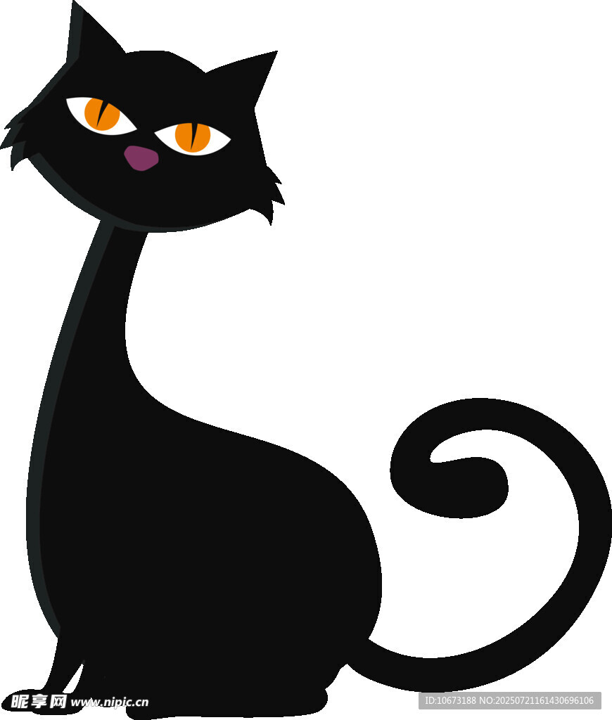 黑猫卡通形象