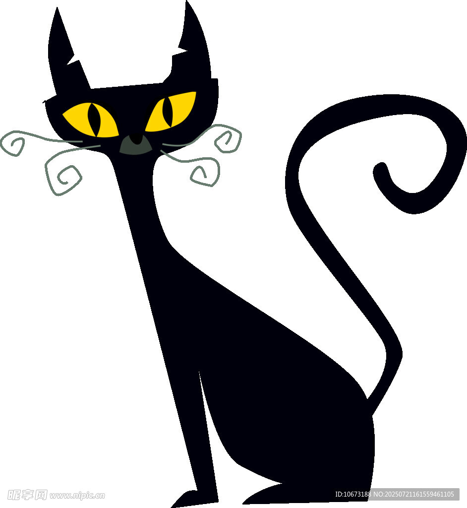 黑猫插画