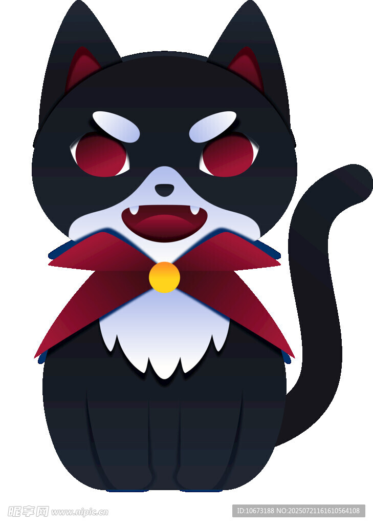 邪恶黑猫形象