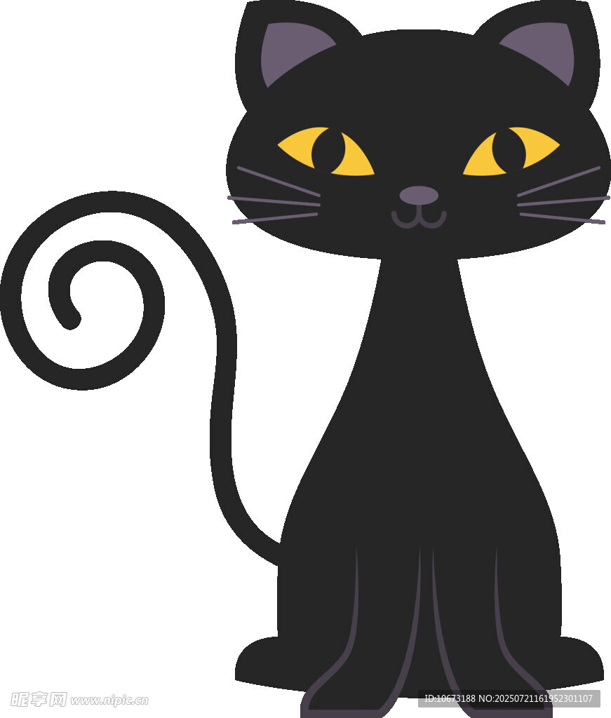 黑猫插画