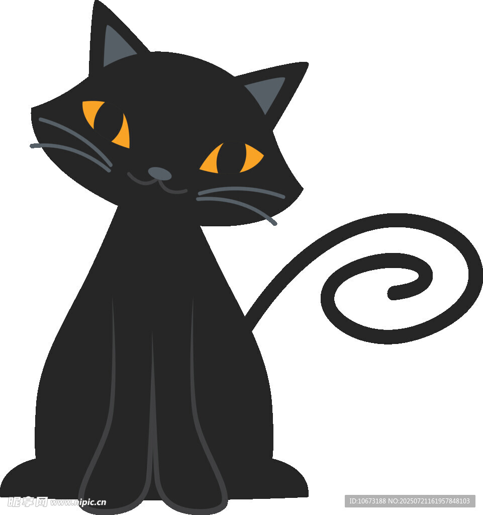 黑猫插画