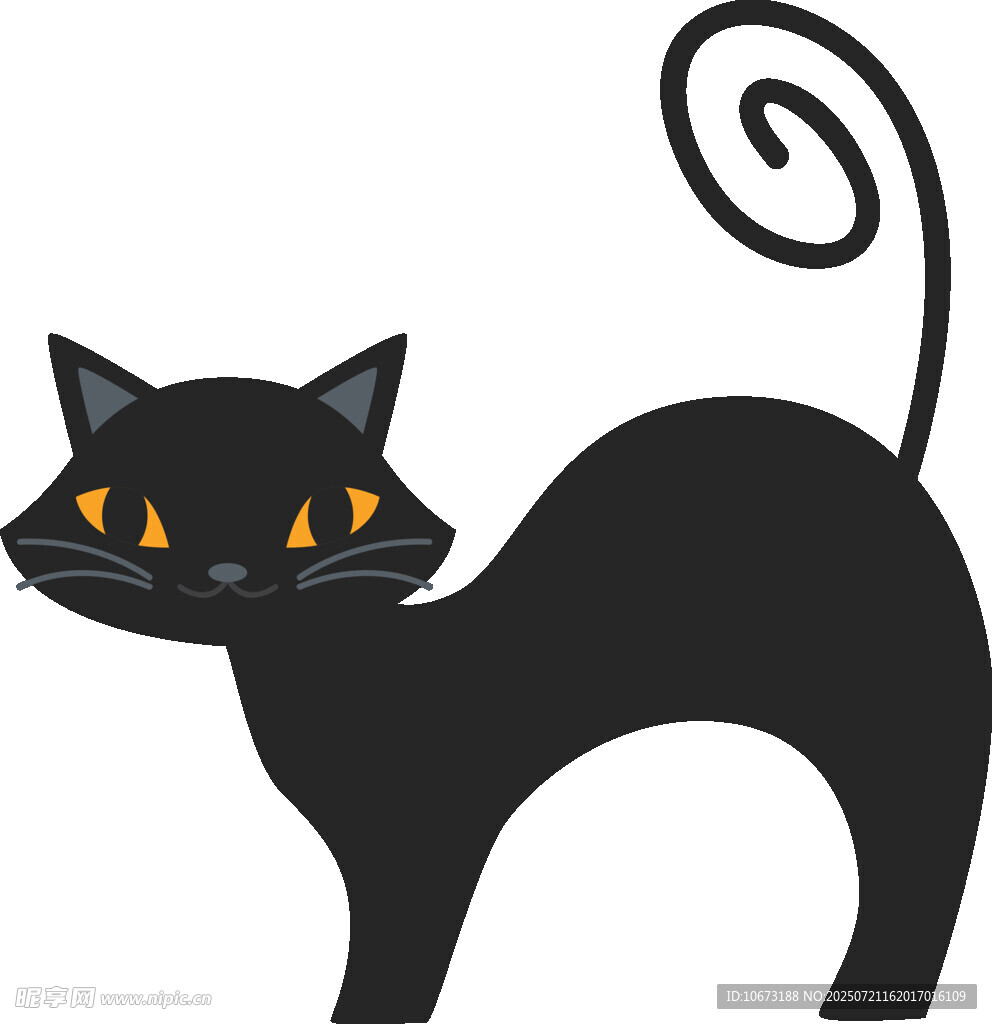 黑猫插画