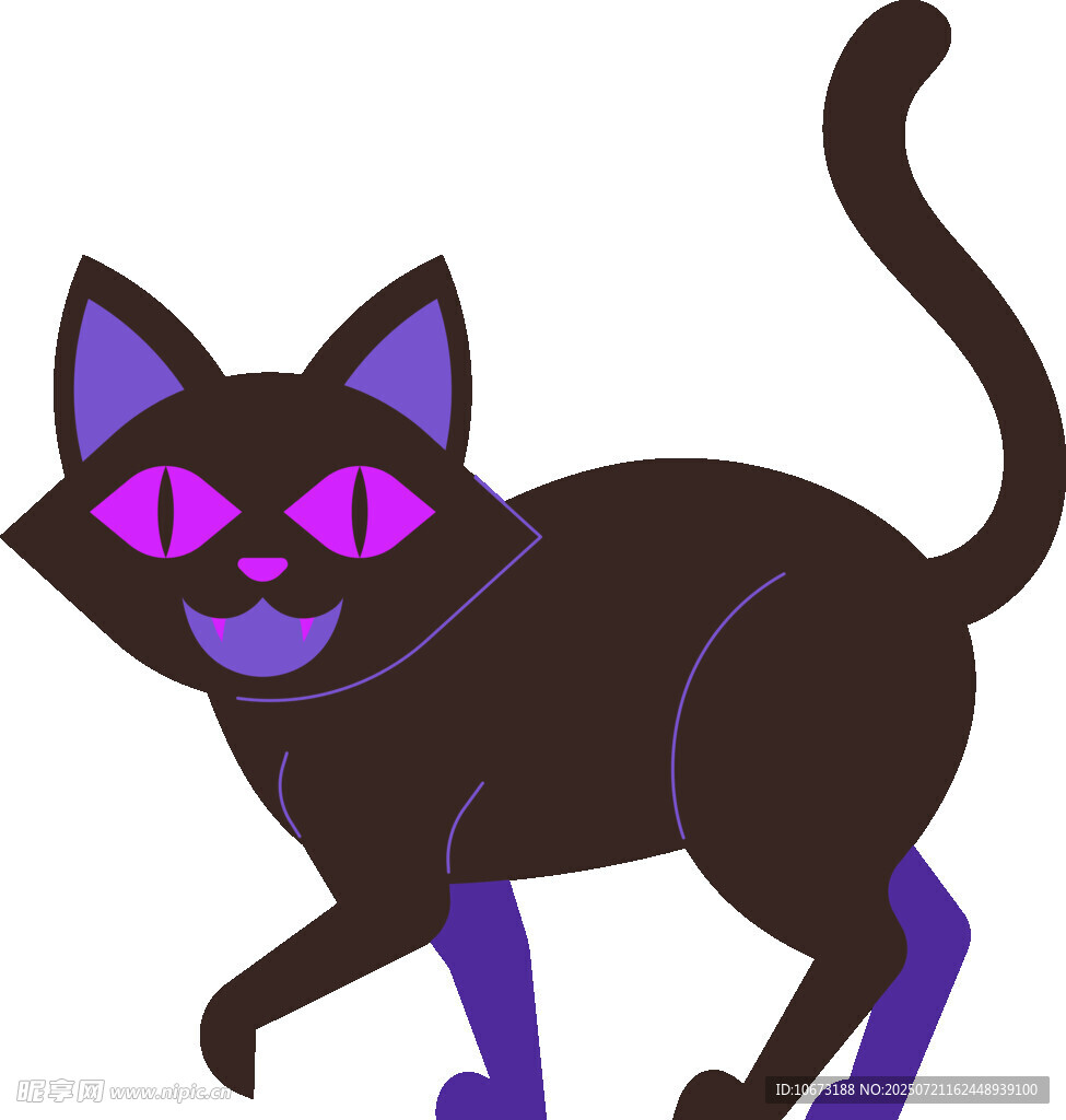 黑猫卡通形象
