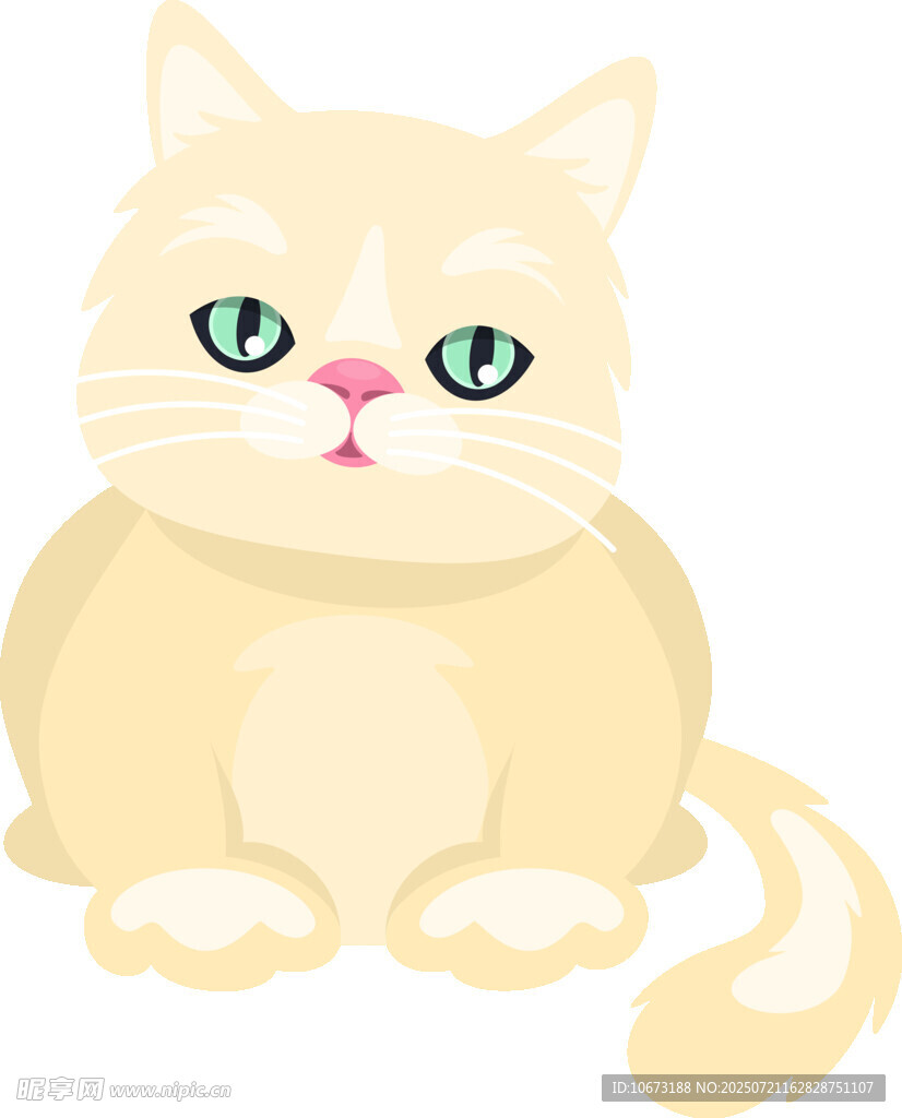可爱黄猫插画