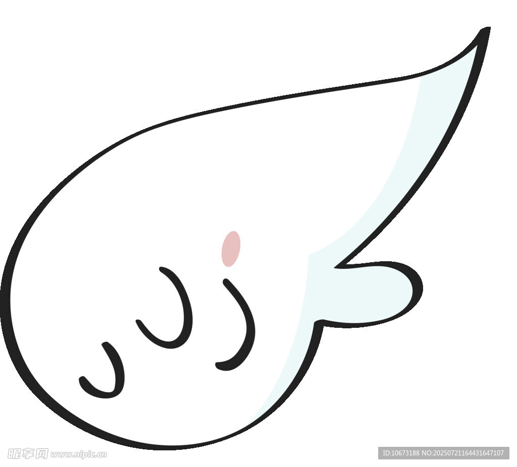可爱卡通小水滴形象
