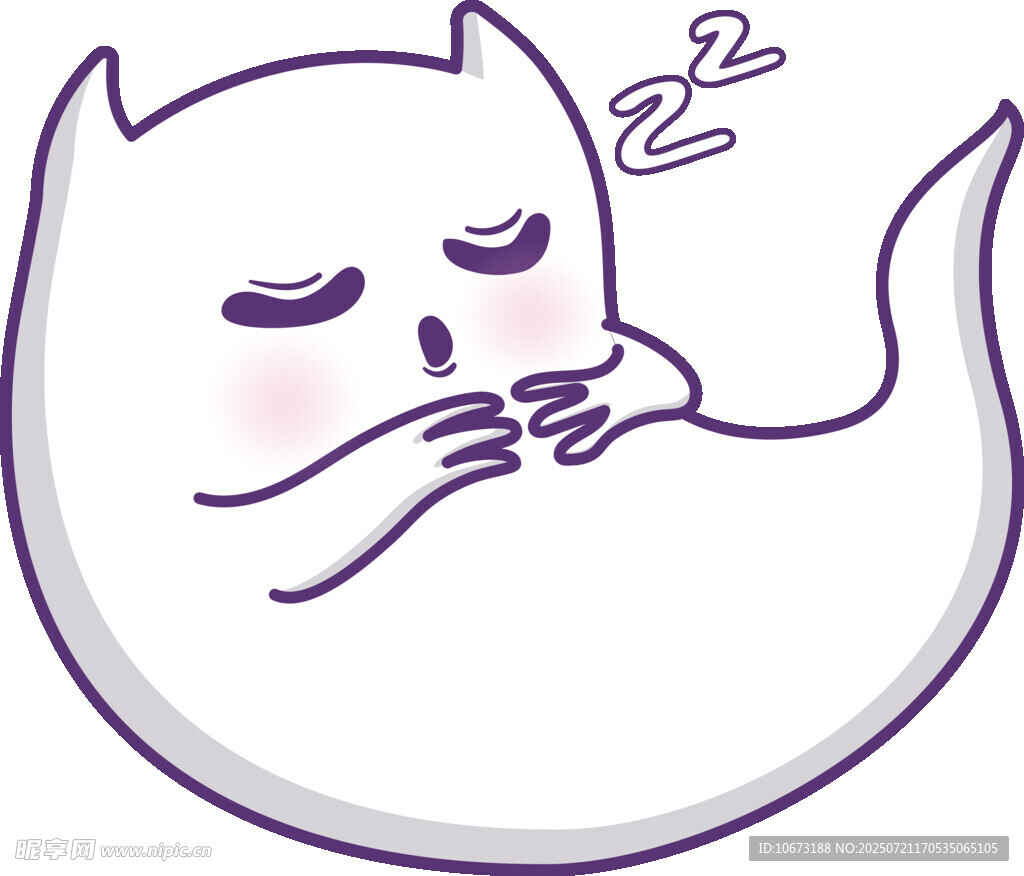 可爱猫咪惬意打盹