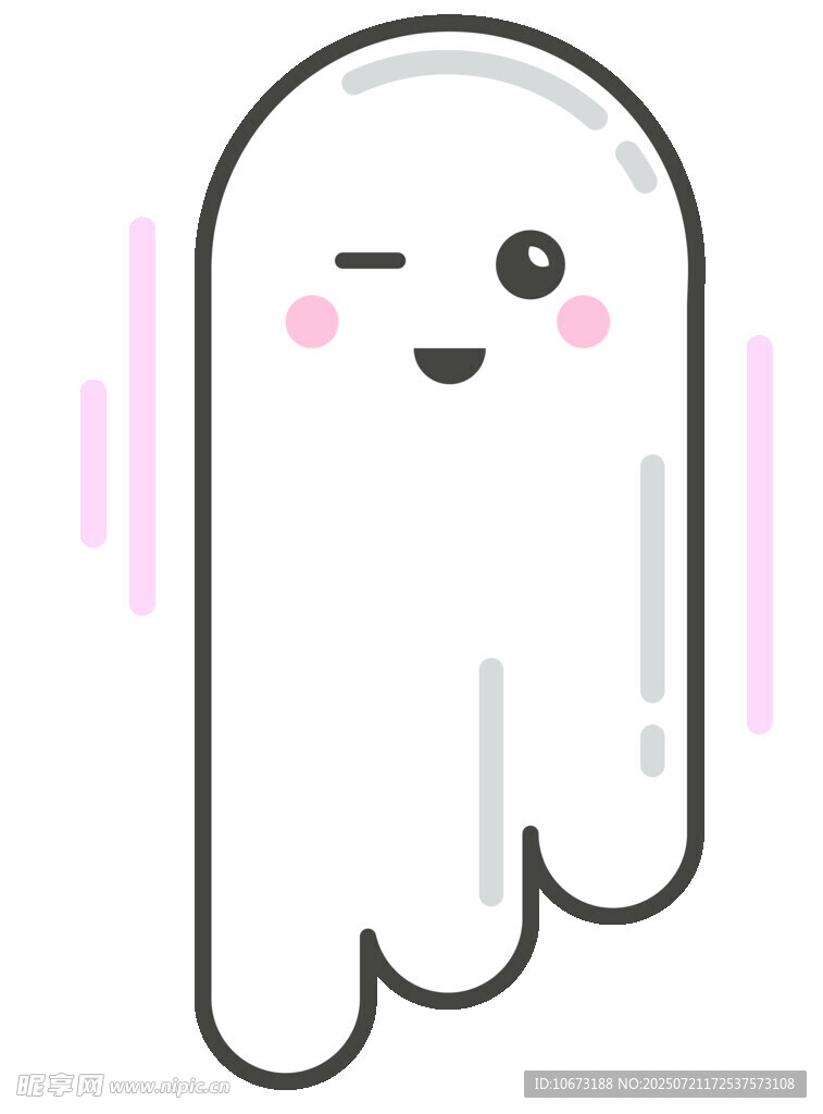 可爱幽灵卡通形象