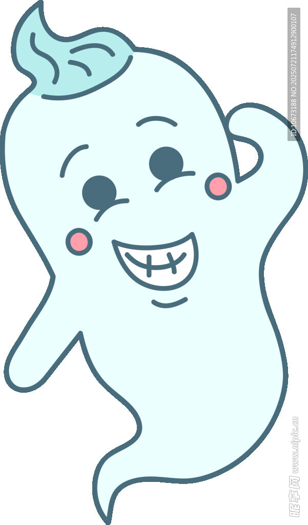 可爱幽灵卡通形象