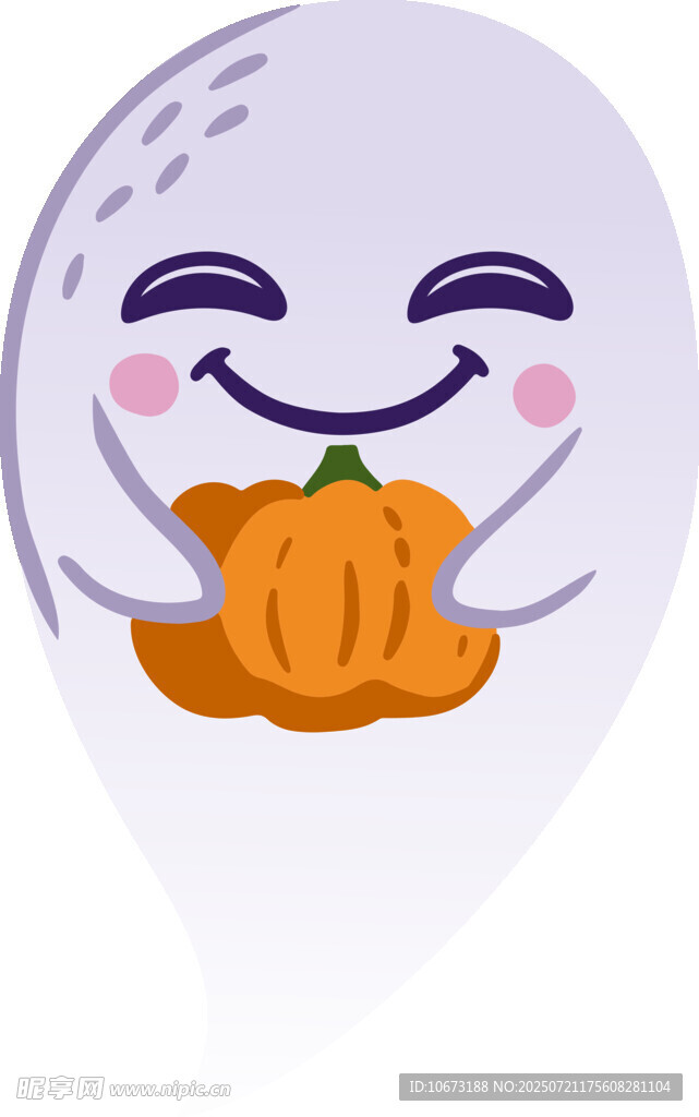 微笑幽灵抱南瓜