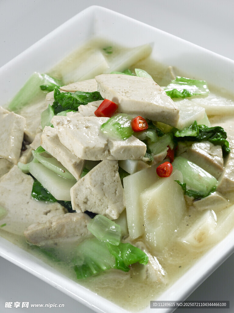 小白菜烩豆腐